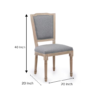 17 inch (26) The Craftology French Style Wooden Dining Chair (Set of 2)