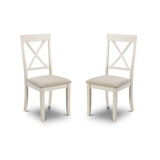 3-8 (1) The Craftology Conklin Cross Back Side Chair (Set of 2)