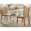 The Craftology Rutland Slat Back Dining Chair (Set of 2)