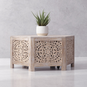The Craftology CROSSINGS EDEN Hexagonal Cocktail Table