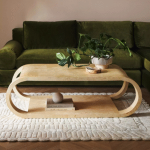 Craftology Wood Curve Coffee Table
