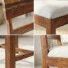 The Craftology Acacia Wood Dining Chairs with Live Edge Backrest (Set of 2)