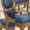 7 The Craftology Sheesham Wood Upholstered Dining Chair