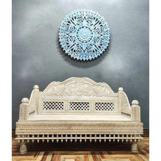 1 The Craftology Wooden Hand Carved Sofa or Bench