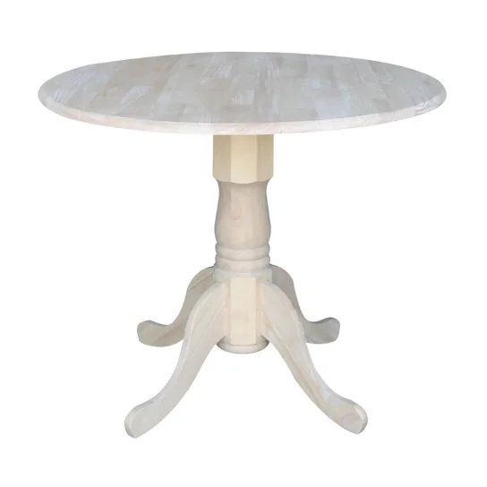 1 Main image of The Craftology Verona Pedestal Dining Table in solid wood finish