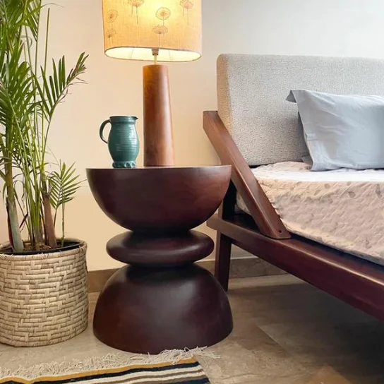 4 The Craftology Stool In Mango Wood