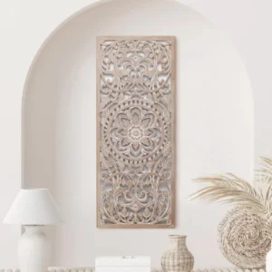 The Craftology Hand Carved Decorative Wall Panel