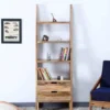 1 The Craftology Wooden Natural Bookcase With Three Shelves