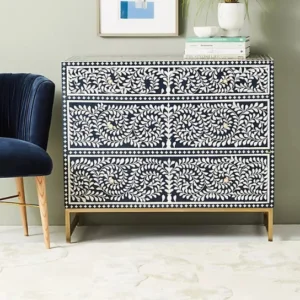 The Craftology HandMade Bone-Inlay 3-Drawer Dresser