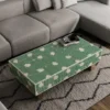 1 The Craftology Bone Inlay Green Blossom Design Rectangular Coffee table