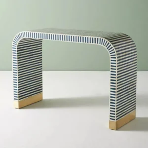 1 The Craftology Elegant Bone Inlay Console Table