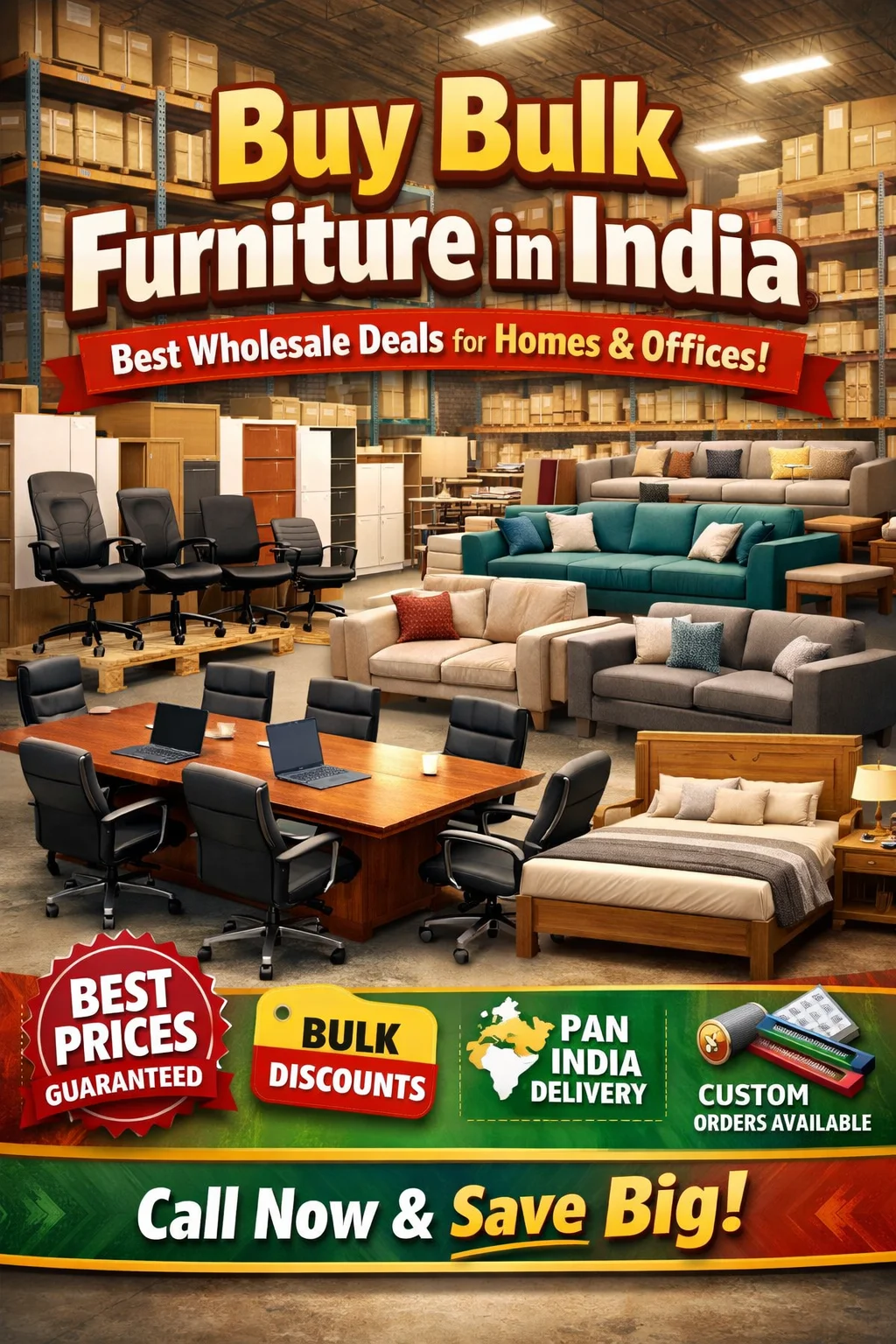 Bulk furniture in India
