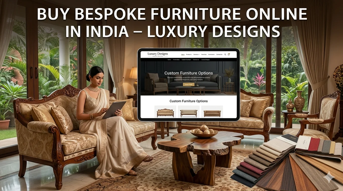 Buy Bespoke Furniture Online in India – Luxury Designs
