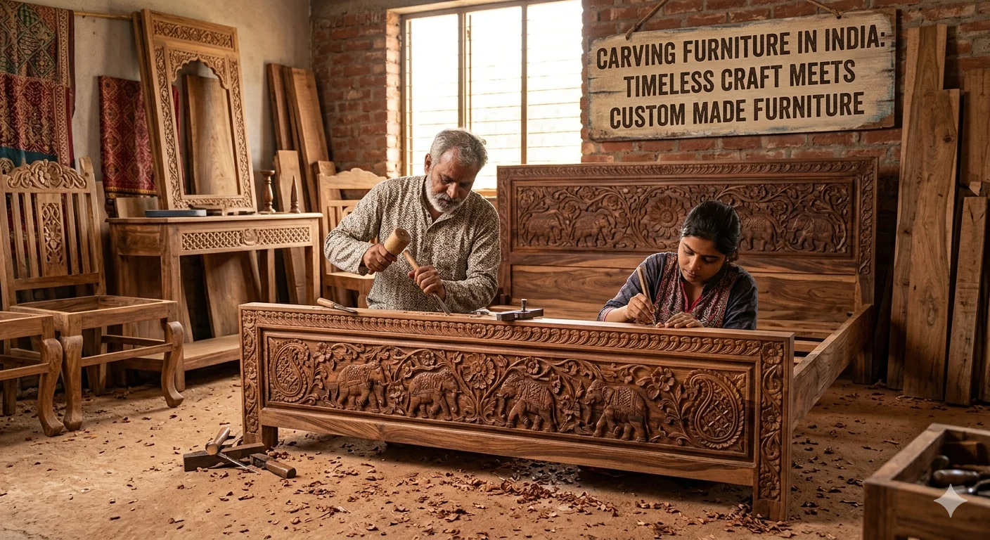 Carving Furniture in India